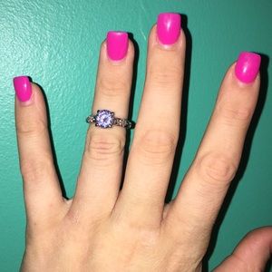 Purple stone ring